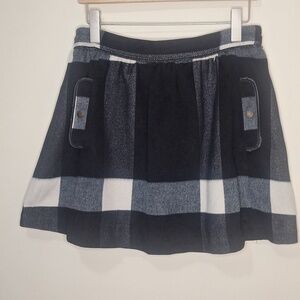 Free People Buffalo Plaid Mini Skirt Size 10